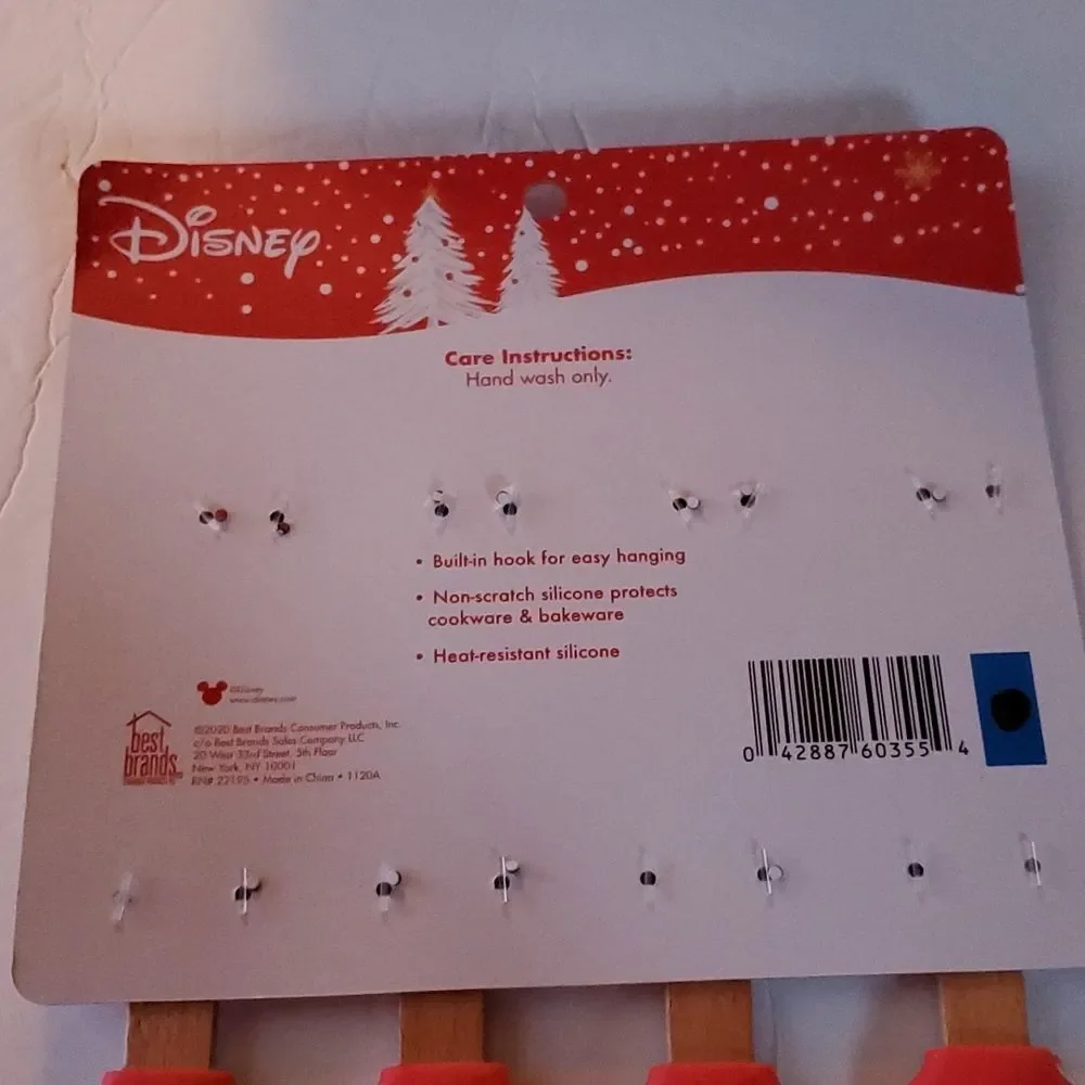Disney Mickey Mouse Spatula 5 Set Christmas Gingerbread House Pot Holder